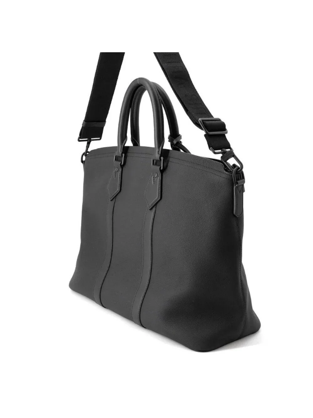 Louis Vuitton Tote Bag Taurillon Leather LV Aerogram Lockit 2-Way Black